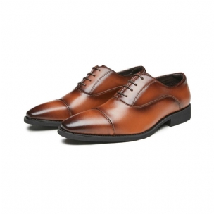 Formale Herrenschuhe Oxford Zum Schnüren Mit Spitzer Zehenpartie