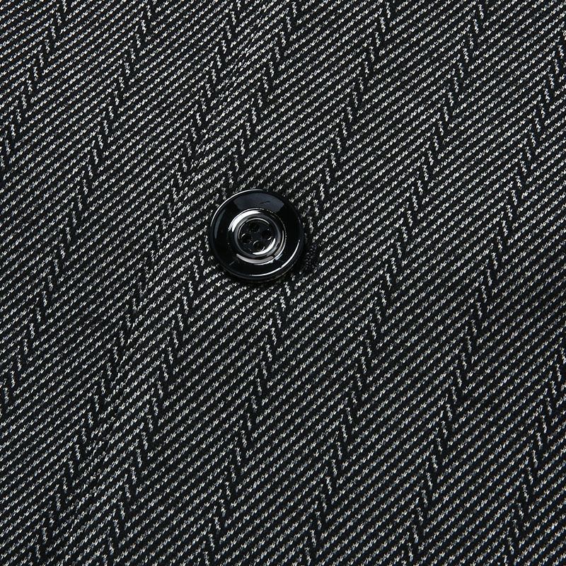 Herren-blazer Sportmantel Gestreift Herbst / Winter Flacher Kragen Pattentaschen Zwei Knöpfe - Grau