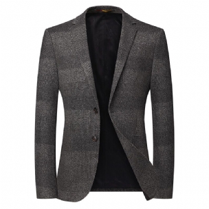 Herren-blazer Sportmantel Lässiges Revers Zwei Knöpfe Große Größe
